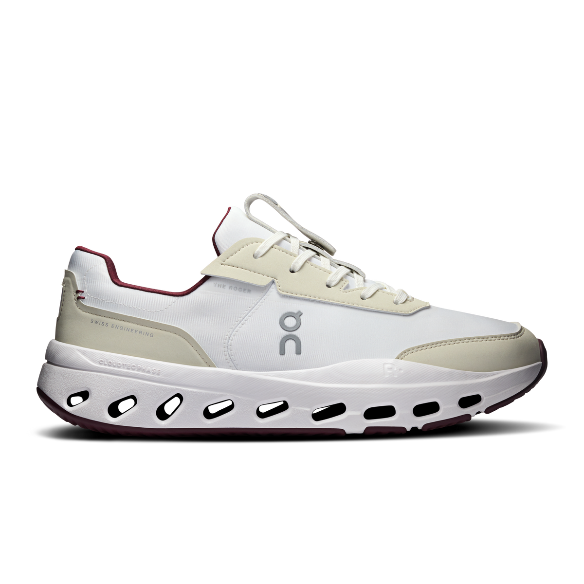 THE ROGER Wildcard Men in Ivory / Maroon
