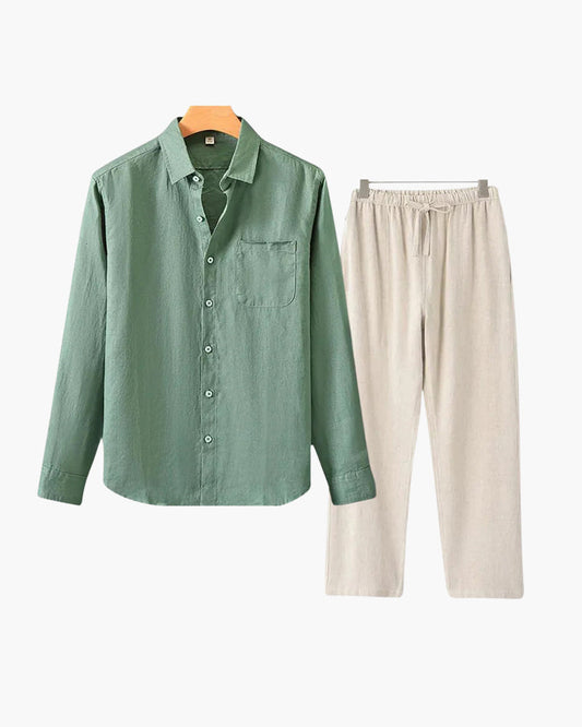 Velarre Linen Long Sleeve Set