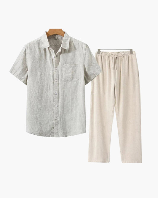 Velarre Linen Short Sleeve Set