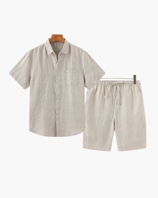 Velarre Linen Shorts Set