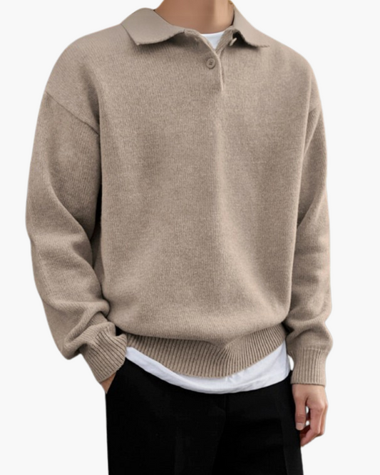Velarre Wool Button Half Zip