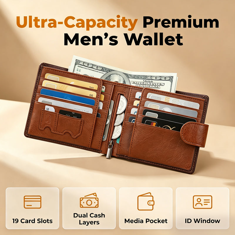 Velarre Men's Vintage RFID Blocking Wallet