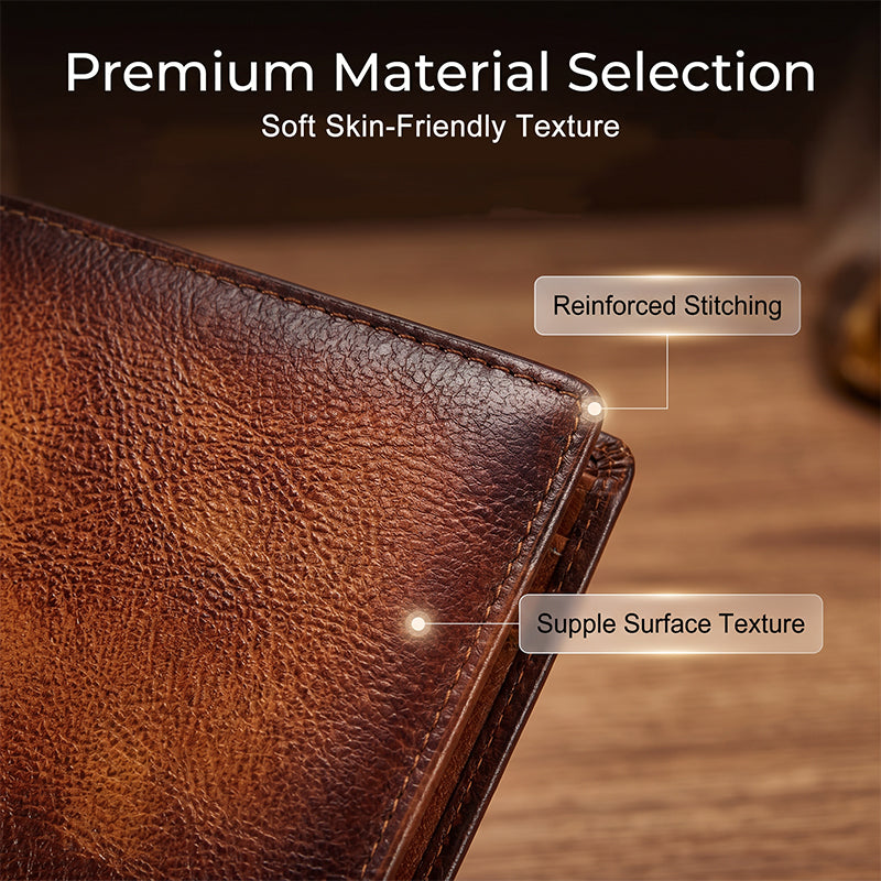 Velarre Men's Vintage RFID Blocking Wallet