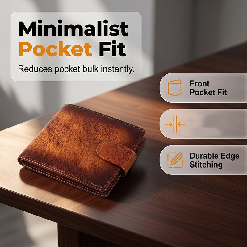 Velarre Men's Vintage RFID Blocking Wallet