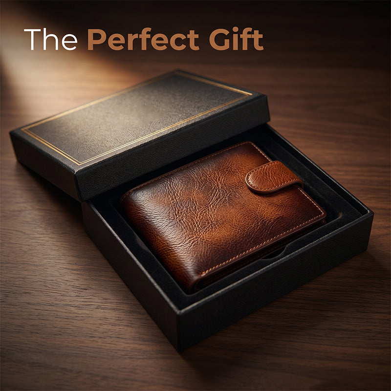 Velarre Men's Vintage RFID Blocking Wallet