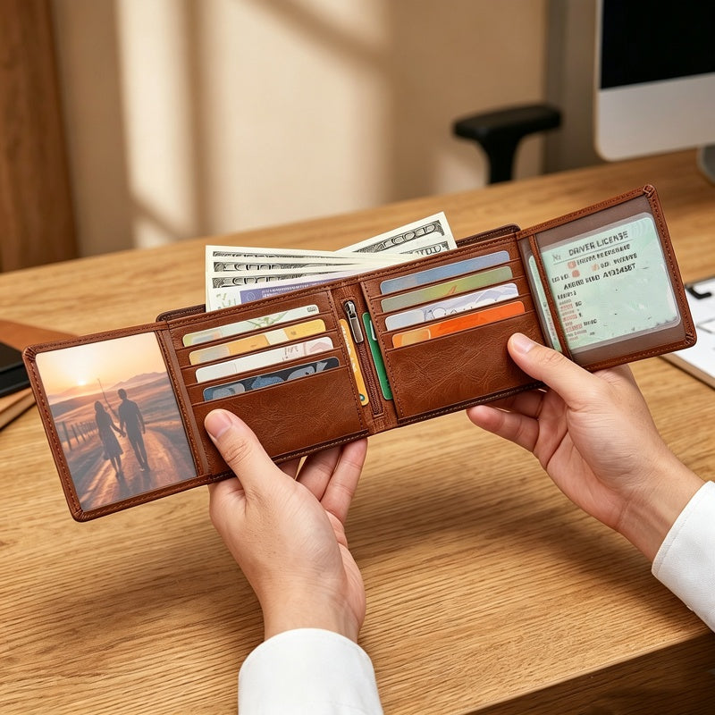 Velarre Men's Vintage RFID Blocking Wallet
