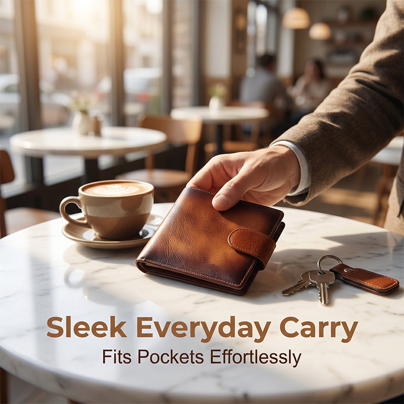 Velarre Men's Vintage RFID Blocking Wallet